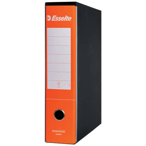 Registratore protocollo Esselte Essentials G75 23x33 cm dorso 8 cm arancione - 390775200